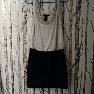 Black and cream dress